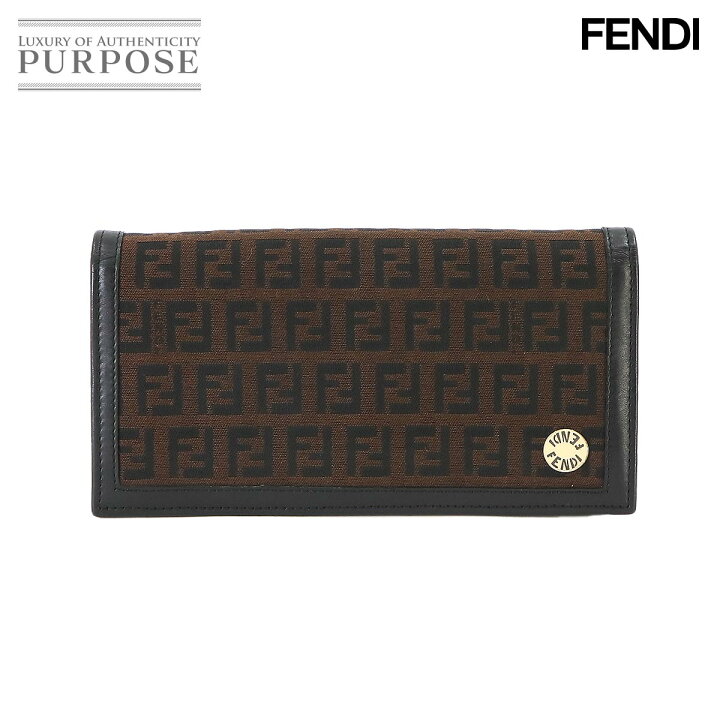 楽天市場】フェンディ FENDI フェンディ ズッカ柄 二つ折り 長財布 