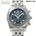 ブライトリング BREITLING クロノマット44 ブラックマザーオブパープル 日本限定300本 AB0115 クロノグラフ メンズ 腕時計 デイト ブルーシェル 自動巻き Chronomat 【中古】