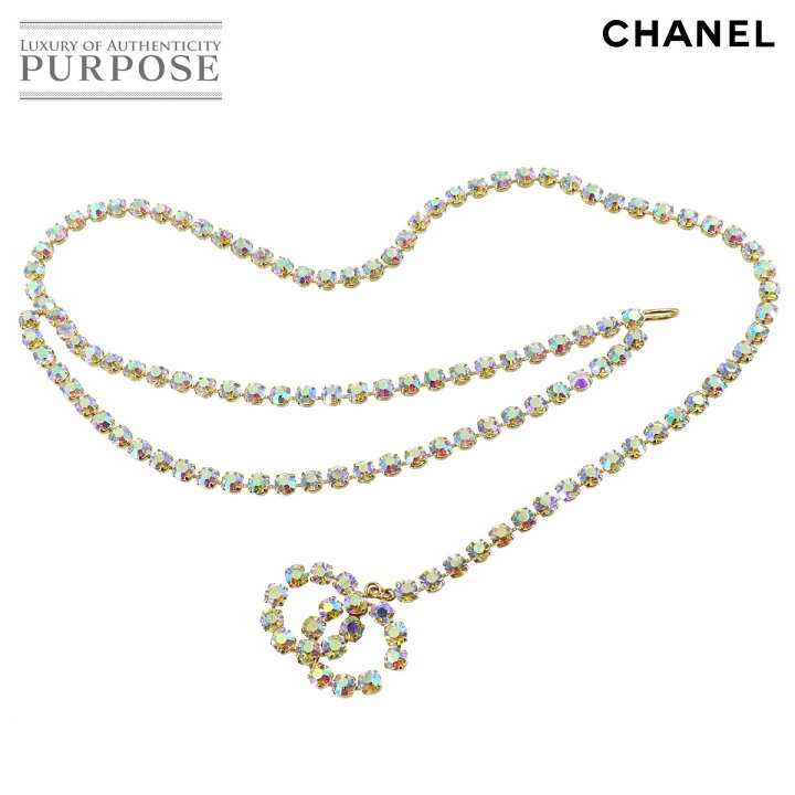 楽天市場】シャネル CHANEL ココマーク ラインストーン チェーン  