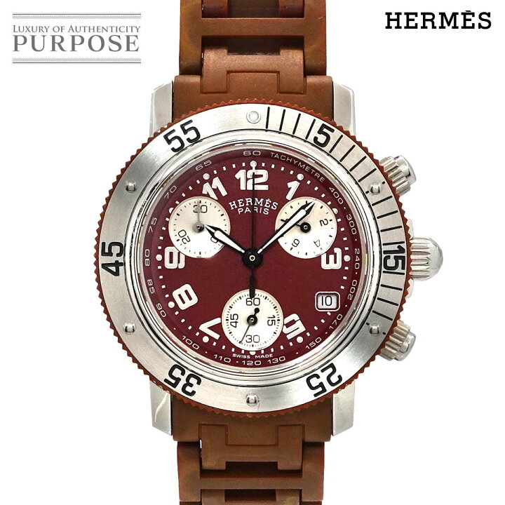楽天市場】エルメス HERMES クリッパー ダイバー クロノグラフ CL2 318 