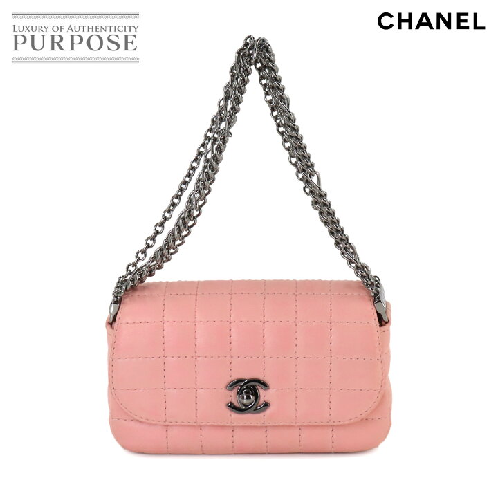 楽天市場】シャネル CHANEL チョコバー チェーン ハンド バッグ レザー 