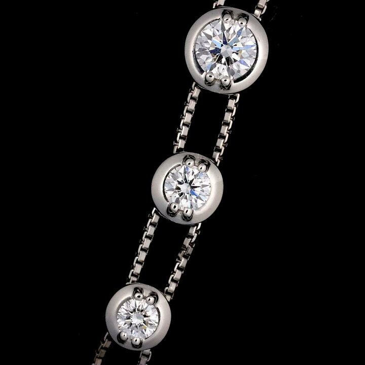 楽天市場】【新品同様】 タサキ TASAKI ダイヤ 0.55ct トリロジー 