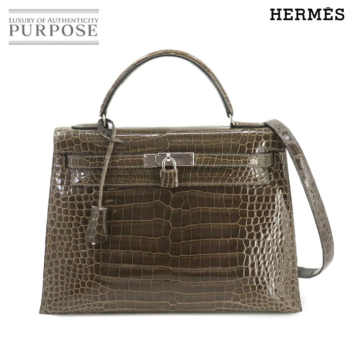 楽天市場】【新品同様】 エルメス HERMES クロコダイル ケリー 32 2way 