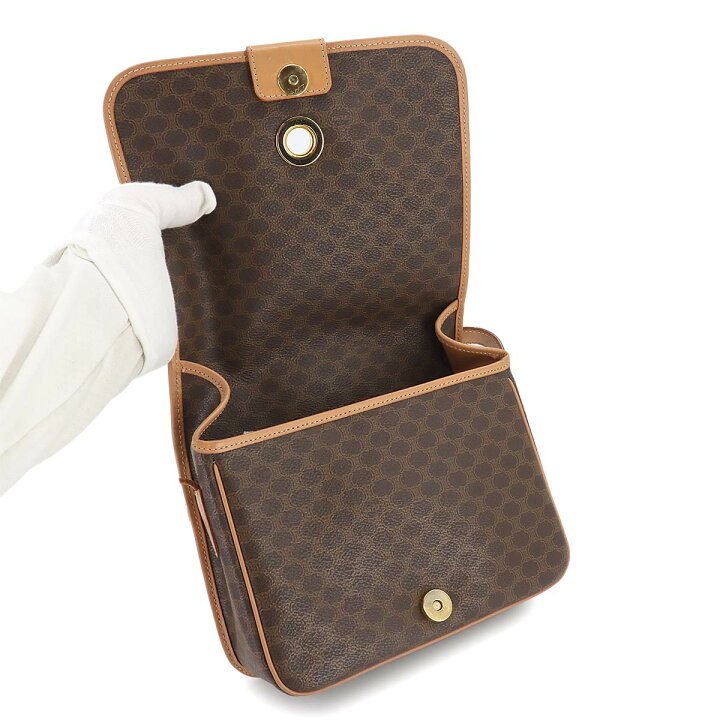 楽天市場】セリーヌ CELINE マカダム柄 ショルダー バッグ PVC レザー  