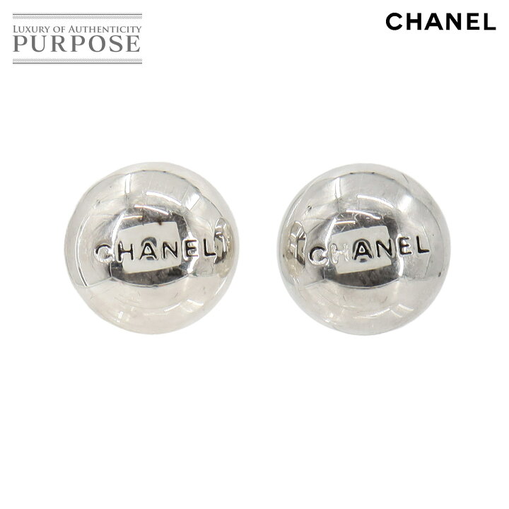 楽天市場】シャネル CHANEL ロゴ ラウンド ピアス シルバー 98P 