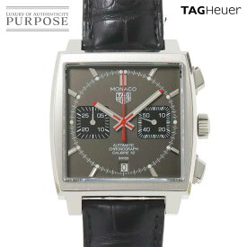 【新品仕上げ 済み】 タグホイヤー TAG Heuer モナコ ヴィンテージ CAW211J クロノグラフ メンズ 腕時計 デイト グレー 自動巻き Monaco 【中古】