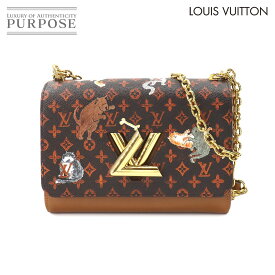 【新品同様】 ルイ ヴィトン LOUIS VUITTON モノグラム キャットグラム サック ツイスト MM チェーン ショルダー バッグ レザー マロン M44408 RFID Catgram Twist MM 【中古】