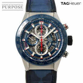 タグホイヤー TAG Heuer カレラ キャリバーホイヤー01 CAR201T-0 クロノグラフ メンズ 腕時計 デイト スケルトン オートマ 自動巻き ウォッチ Carrera 【中古】