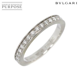 【新品同様】 ブルガリ BVLGARI デディカータ ア ヴェネチア #48 リング ハーフ ダイヤ Pt プラチナ 指輪 Diamond Ring【中古】