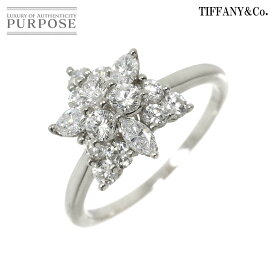 【新品同様】 ティファニー TIFFANY&Co. 12号 リング ダイヤ Pt プラチナ 指輪 Diamond Ring【中古】