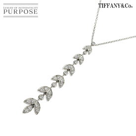 【新品同様】 ティファニー TIFFANY&CO. ダイヤ ネックレス 41cm Pt プラチナ Diamond Necklace【中古】