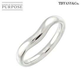 【新品同様】 ティファニー TIFFANY&Co. ワイド カーブド バンド 11号 リング Pt プラチナ 指輪 Curved Band Ring【中古】