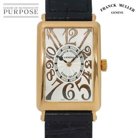 【新品仕上げ 済み】 フランクミュラー FRANCK MULLER ロングアイランド 1002QZ メンズ 腕時計 シルバー K18PG ピンクゴールド クォーツ ウォッチ Long island 【中古】