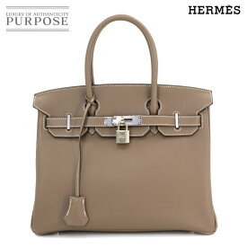 【未使用 展示品】 エルメス HERMES バーキン30 ハンド バッグ エバーカラー エトゥープ D刻印 シルバー 金具 Birkin 【中古】