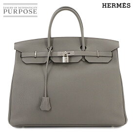 【未使用 展示品】 エルメス HERMES バーキン40 ハンド バッグ トゴ グリメイヤー U刻印 シルバー 金具 Birkin 【中古】