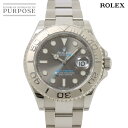 ロレックス ROLEX ヨットマスター ロレジウム 126622 ランダム番 ルーレット メンズ 腕時計 デイト ダークロジウム PT プラチナベゼル 自動巻き Yacht Master 【中古】