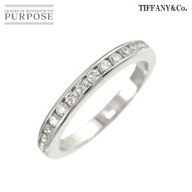 【新品同様】 ティファニー TIFFANY&Co. ハーフサークル チャネル セッティング 6.5号 リング ダイヤ Pt プラチナ 指輪 Diamond Ring【中古】