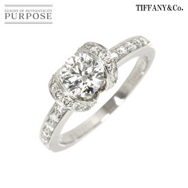 【新品同様】 ティファニー TIFFANY&Co. ダイヤ 0.75ct F/VS1/3EX 11.5号 リング Pt プラチナ 指輪 リボン Diamond Ring【鑑定書付き】【中古】