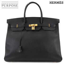エルメス HERMES バーキン40 ハンド バッグ アルデンヌ ブラック □A刻印 ゴールド 金具 Birkin 40 【中古】