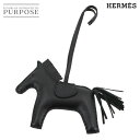 【新品同様】 エルメス HERMES ロデオ MM バッグ チャーム アニューミロ ソーブラック Y刻印 Rodeo MM Bag Charm 【中古】