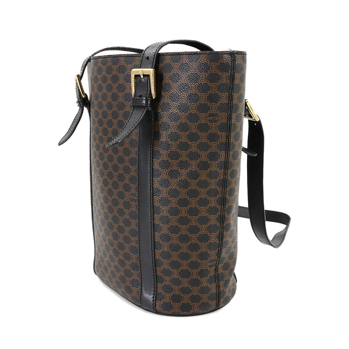 楽天市場】【美品】 セリーヌ CELINE マカダム ショルダー バッグ PVC 