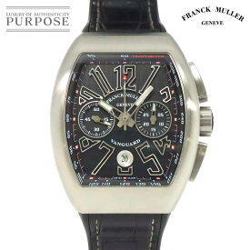 フランクミュラー FRANCK MULLER ヴァンガード クロノグラフ V45CCDT メンズ 腕時計 デイト ブラック オートマ 自動巻き ウォッチ Vanguard 【中古】