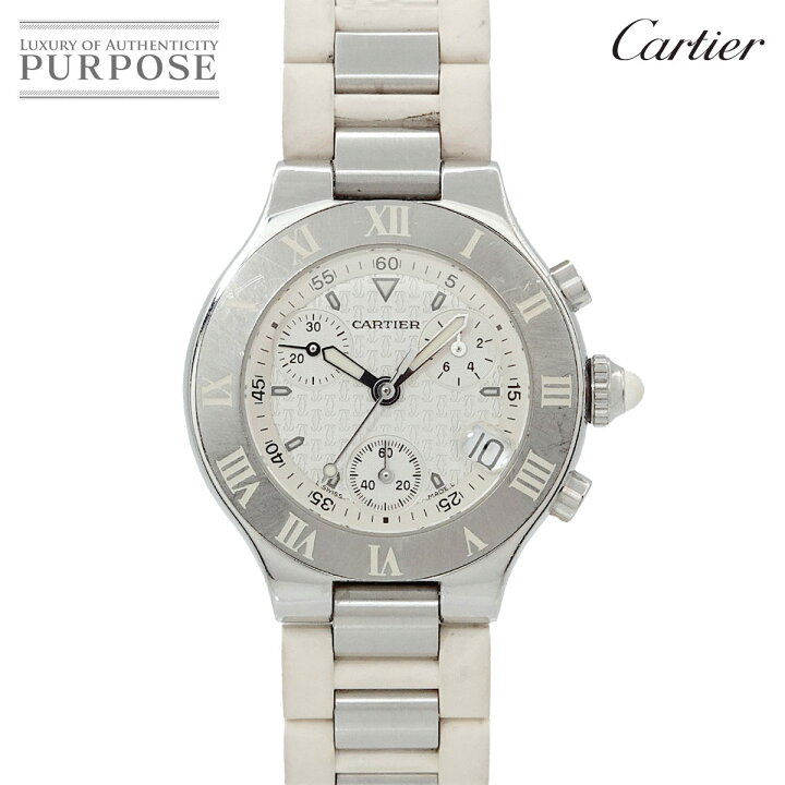 楽天市場】カルティエ Cartier マスト21 ヴァンティアン クロノスカフ  