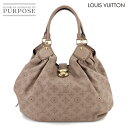 【新品同様】 ルイ ヴィトン LOUIS VUITTON マヒナ L ショルダー バッグ レザー オパール M93819 ゴールド 金具 Mahin…