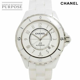 シャネル CHANEL J12 42mm H2981 メンズ 腕時計 ホワイト セラミック デイト オートマ 自動巻き ウォッチ 【中古】