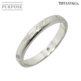 【新品同様】 ティファニー TIFFANY&Co. ルシダ ノーツ バンド 11.5号 リング ダイヤ 3P Pt プラチナ 指輪Lucida Notes Ring【中古】