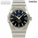 オメガ OMEGA コンステレーション コーアクシャル 123 10 38 21 01 001 メンズ 腕時計 デイト ブラック オートマ 自動巻き ウォッチ Constellation 【中古】