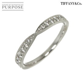【新品同様】 ティファニー TIFFANY&Co. ハーモニー バンド 3.5号 リング ダイヤ Pt プラチナ 指輪 Harmony Band Ring【中古】