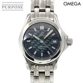 オメガ OMEGA シーマスター 120 ジャックマイヨール 2002 1500本限定 2588 80 レディース 腕時計 デイト ネイビー クォーツ ウォッチ Seamaster 【中古】