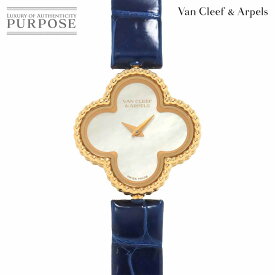 ヴァン クリーフ&アーペル Van Cleef&Arpels スウィート アルハンブラ VCAR08SF00 レディース 腕時計 ホワイトシェル K18PG ピンクゴールド クォーツ ウォッチ Alhambra 【中古】