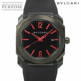 ブルガリ BVLGARI オクト ウルトラネロ BGO41S メンズ 腕時計 デイト ブラック オートマ 自動巻き ウォッチ Octo 【中古】