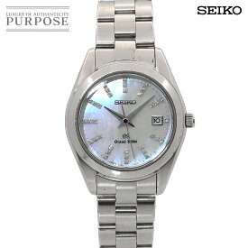 セイコー SEIKO グランドセイコー STGF069 レディース 腕時計 4J52 0AB0 34P ダイヤ デイト ホワイトシェル クォーツ ウォッチ GRAND SEIKO 【中古】