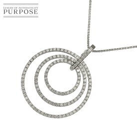 【新品仕上げ】 ダイヤ 1.365ct ネックレス 50cm K18 WG ホワイトゴールド 750 Diamond Necklace 【中古】
