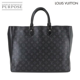 【美品】 ルイ ヴィトン LOUIS VUITTON モノグラム エクリプス グラン サック トート バッグ ブラック M44733 シルバー 金具 Grand Sac 【中古】