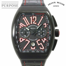 フランクミュラー FRANCK MULLER ヴァンガード クロノグラフ V45CCDT メンズ 腕時計 デイト ブラック オートマ 自動巻き ウォッチ Vanguard 【中古】