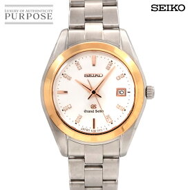 セイコー SEIKO グランドセイコー コンビ STGF074 16P ダイヤ レディース 腕時計 4J52 0AB0 デイト シルバー PG ピンクゴールド クォーツ ウォッチ GRAND SEIKO 【中古】