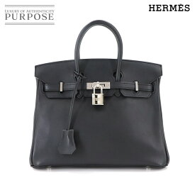 【美品】 エルメス HERMES バーキン25 スイフト ブラック ハンド バッグ A刻印 シルバー 金具 Birkin 25 【中古】