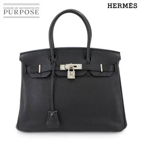 エルメス HERMES バーキン30 ハンド バッグ トゴ ブラック □M刻印 シルバー 金具 Birkin 【中古】