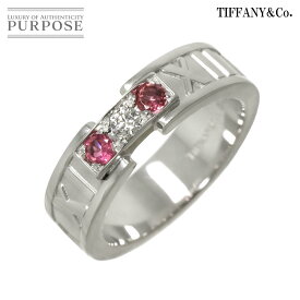 【新品同様】 ティファニー TIFFANY&Co. アトラス 9号 リング トルマリン ダイヤ K18 WG ホワイトゴールド 750 指輪 Atlas Diamond Ring【中古】