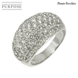 【新品同様】 ポンテヴェキオ Ponte Vecchio 10号 リング ダイヤ 2.00ct K18 WG ホワイトゴールド 750 指輪 Diamond Ring【中古】