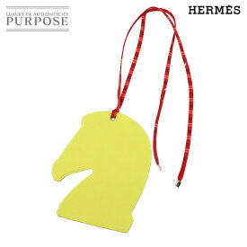 【未使用 展示品】 エルメス HERMES プティアッシュ サマルカンド バッグ チャーム シェーブル ライム フー Petit H Samarcande 【中古】