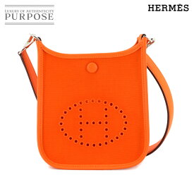 【未使用 展示品】 エルメス HERMES ネオ エブリン 16 TPM　ショルダー バッグ トワルオフィシェ スイフト フーオレンジ W刻印 シルバー 金具 Neo Evelyne 【中古】