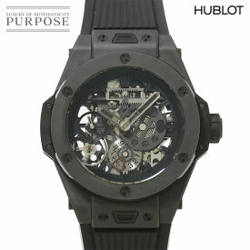 ウブロ HUBLOT ビッグバン メカ-10 オールブラック 414 CI 1110 RX メンズ 腕時計 スケルトン 手巻き Big bang 【中古】