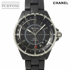 シャネル CHANEL J12 GMT 41mm H3101 メンズ 腕時計 デイト マットブラック セラミック オートマ 自動巻き ウォッチ 【中古】