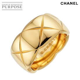 【新品同様】 シャネル CHANEL ココクラッシュ #59 リング K18 YG イエローゴールド 750 指輪 マトラッセ Coco Crush Ring 【中古】