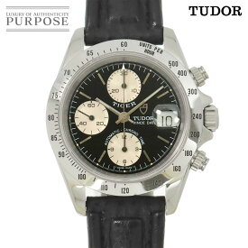 チューダー チュードル TUDOR クロノタイム タイガー プリンスデイト 79280P クロノグラフ メンズ 腕時計 ブラック オートマ 自動巻き ウォッチ Chrono Time 【中古】